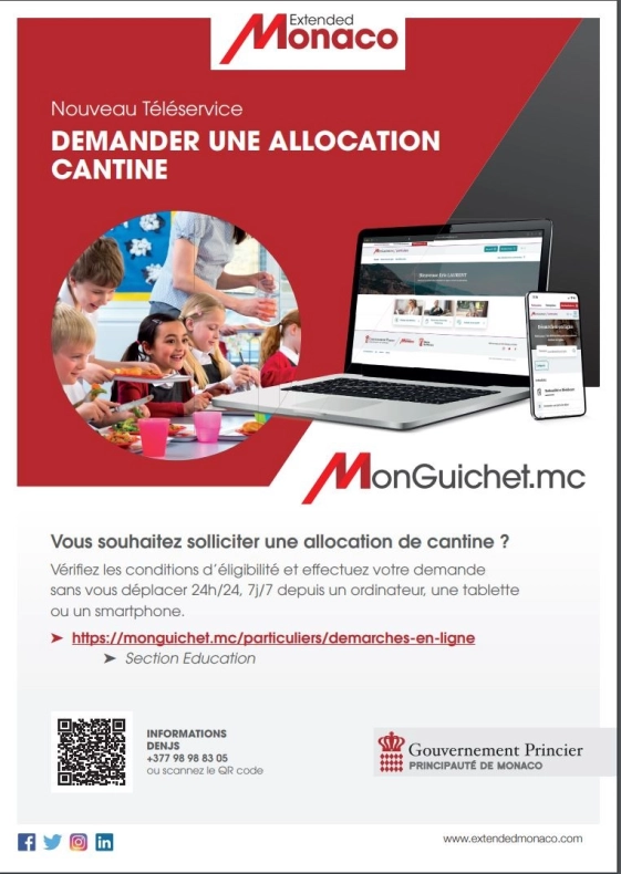 Allocations de cantine - Déploiement d'un nouveau téléservice