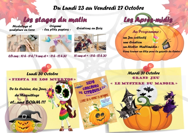 Centre de la Jeunesse Princesse Stéphanie : programme des vacances de la Toussaint